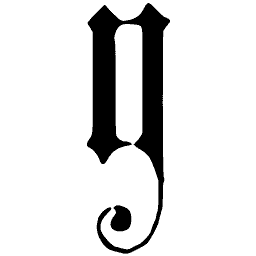 Blackletter lowercase y 02