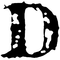 Worn capital D