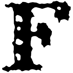 Worn capital F