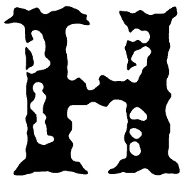 Worn capital H