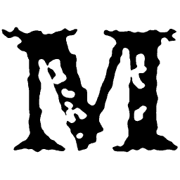 Worn capital M