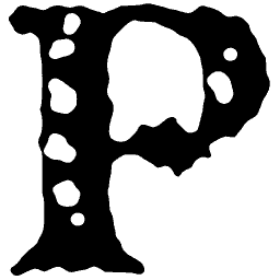 Worn capital P