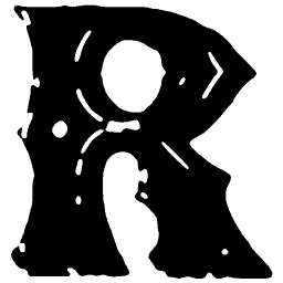 Rustic capital R