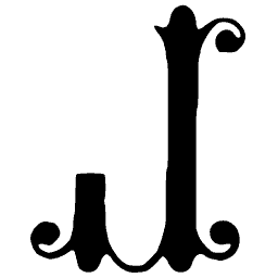 Scrolled capital J