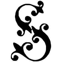 Scrolled capital S