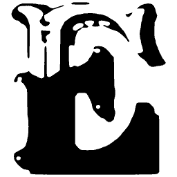 Decorated capital E