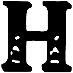 Decorated capital H