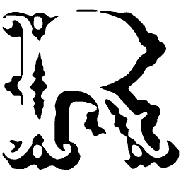 Decorated capital R