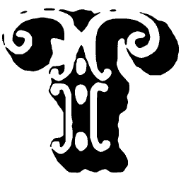 Decorated capital T