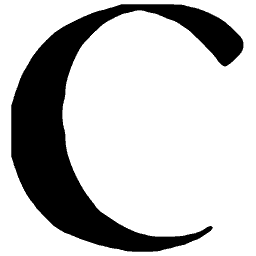 Lowercase c, heavy form