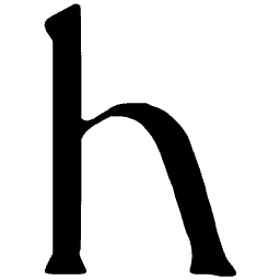 Lowercase h, wide form