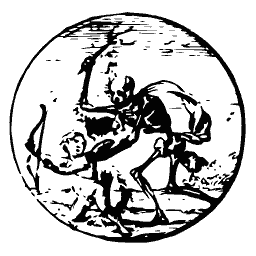 Two figures wrestling