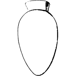 Plain ovoid jar