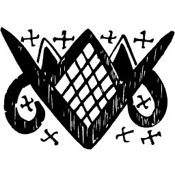 Lozenge and cross ornament