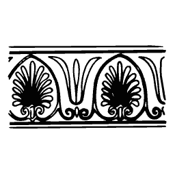 Palmette frieze border 03