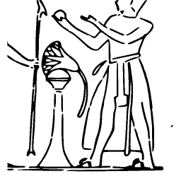 Figures with lotus staffs