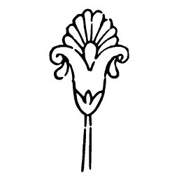 Palmette on a stem 01
