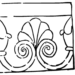 Palmette scroll panel