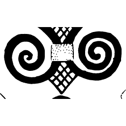 Spiral and lotus ornament