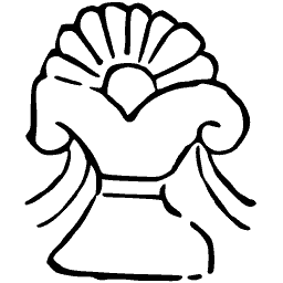 Palmette crown ornament