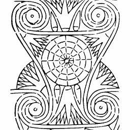 Spiral and rosette panel