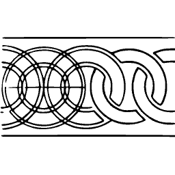 Interlaced ring border