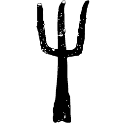 Bronze trident