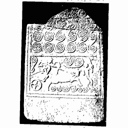 Carved grave stele 01