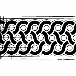 Interlaced ring border
