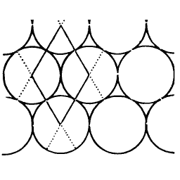 Circle and pointed arch grid