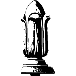Bud finial with collar