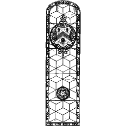 Arched glazed window panel