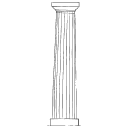 Fluted column