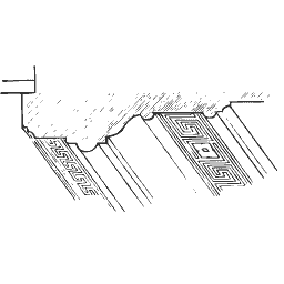 Fretted cornice profile