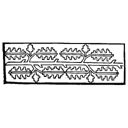 Stepped fret border column
