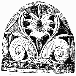 Palmette gable panel 03