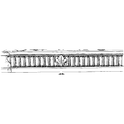 Fluted frieze band