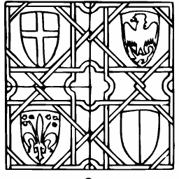 Heraldic window panel