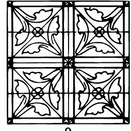 Foliate coffer panel 01