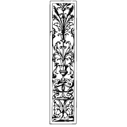 Foliate pilaster strip 03