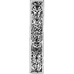 Foliate pilaster strip 04
