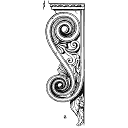 Scrolled console bracket 02