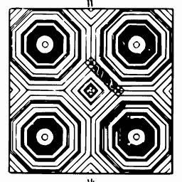 Octagon coffer panel