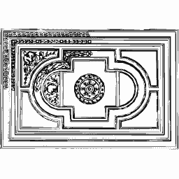 Panelled ceiling coffer 04