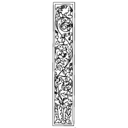 Foliate pilaster strip 12