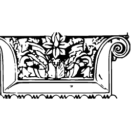 Scrolled console capital