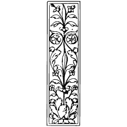 Foliate pilaster strip 14