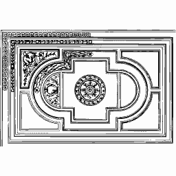 Panelled ceiling coffer 11