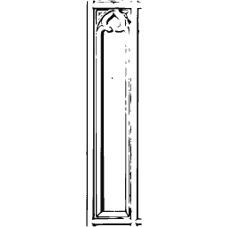Narrow arched panel