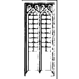 Gridded two-light window